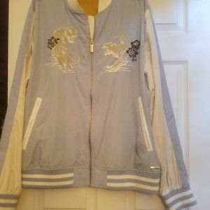Men's Sean John Varsity Embroidered Tiger Jacket